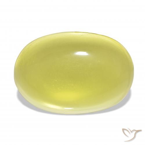 58.77ct Light Yellow Quartz, Oval, Transparent