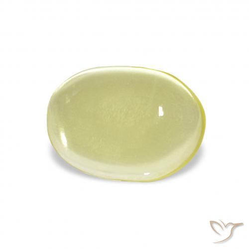 2.86 ct Yellow Quartz Stone, Natural Quartz in Oval Cabochon Shape for Sale