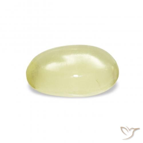 Quartz Gemstone in 11.6 x 8.1 mm Size for Sale, Quartz Stone in Light Yellow Color