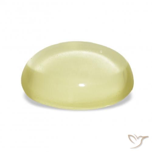 Quartz Gemstone in 15 x 11.6 mm Size for Sale, Quartz Stone in Light Yellow Color