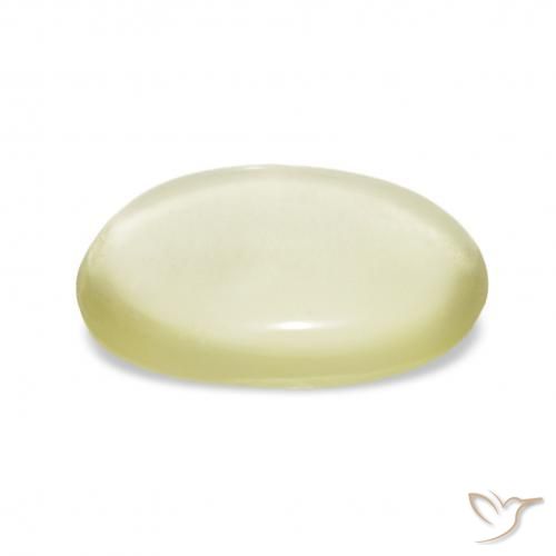 Quartz Gemstone in 16 x 12 mm (calibrated) Size for Sale, Quartz Stone in Pale Cream Yellow Color