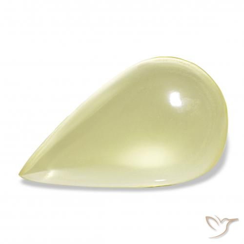 15.47ct Medium Yellow Quartz, Pear Shape, Transparent