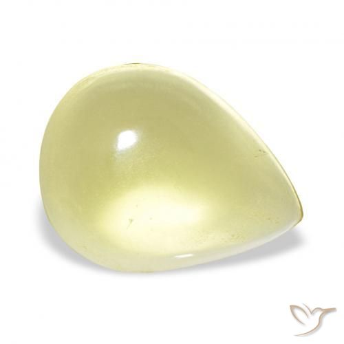 14.16 ct Yellow Quartz Stone, Natural Quartz in Pear Cabochon Shape for Sale