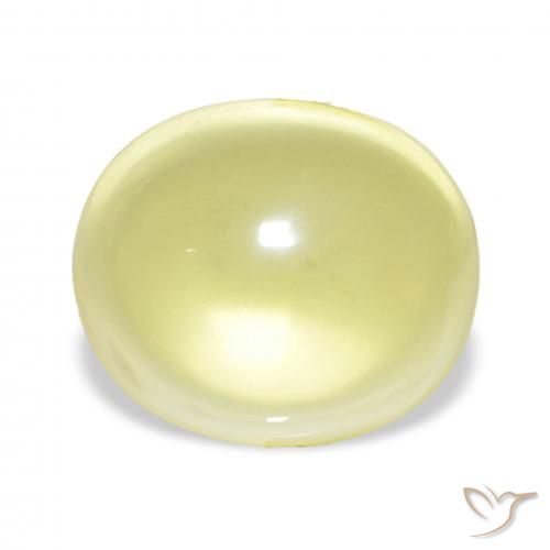 23.31ct Light Yellow Quartz, Oval, Transparent