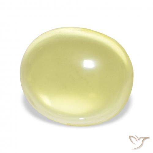 23.31 ct Yellow Quartz Stone, Natural Quartz in Oval Cabochon Shape for Sale