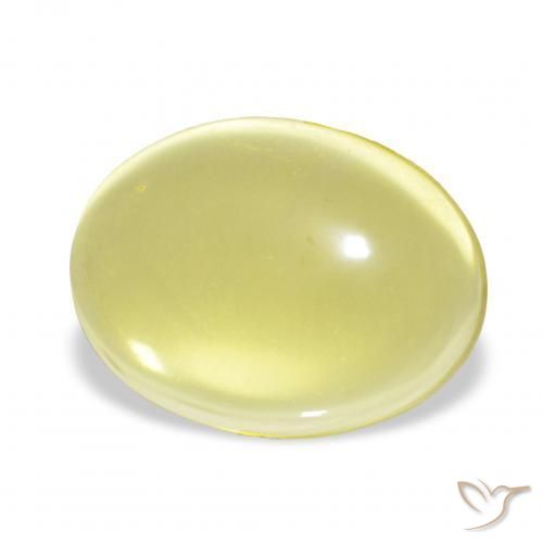 20.83 ct Yellow Quartz Stone, Natural Quartz in Oval Cabochon Shape for Sale