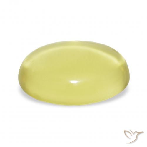 Quartz Gemstone in 22.5 x 17 mm Size for Sale, Quartz Stone in Light Yellow Color