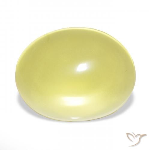 71.49ct Light Yellow Quartz, Oval, Transparent
