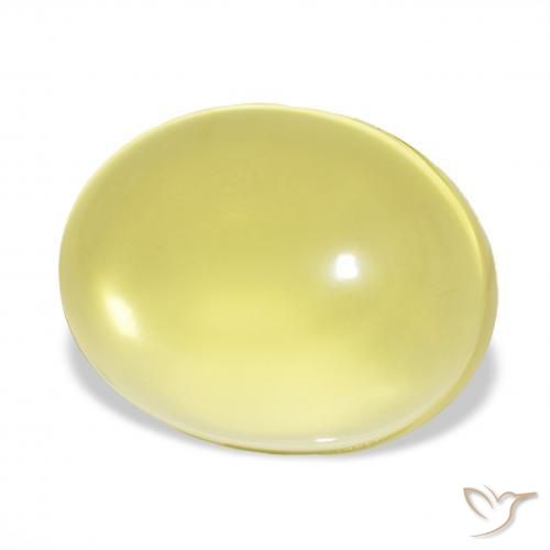 71.49 ct Yellow Quartz Stone, Natural Quartz in Oval Cabochon Shape for Sale