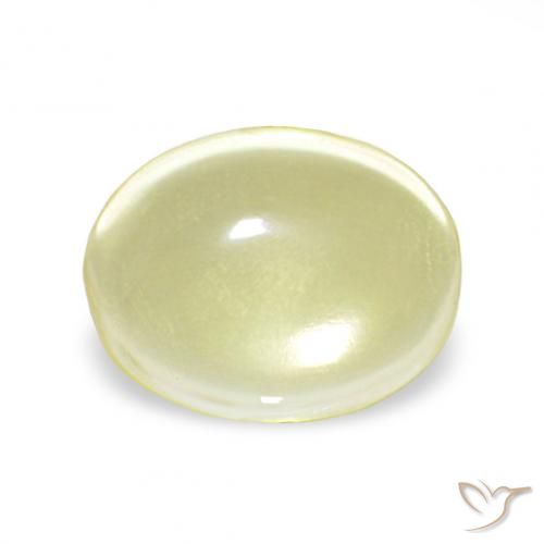 4.10ct Light Yellow Quartz, Oval, Transparent
