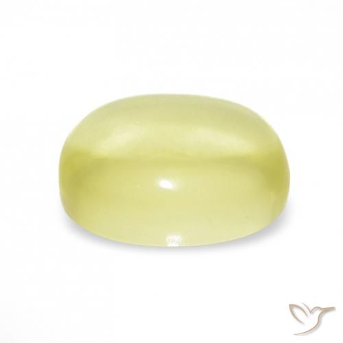 Quartz Gemstone in 15.2 x 11.5 mm Size for Sale, Quartz Stone in Light Yellow Color