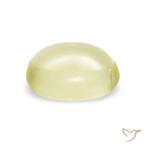 Quartz Gemstone in 11.5 x 9.2 mm Size for Sale, Quartz Stone in Light Yellow Color