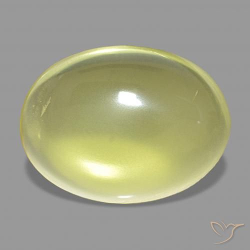 9.70 ct Yellow Quartz Gemstone, Quartz Gem in Oval Cabochon Shape for Sale.