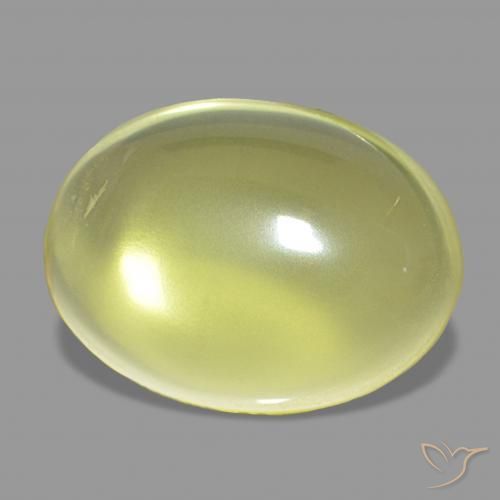 9.70 ct Yellow Quartz Stone, Natural Quartz in Oval Cabochon Shape for Sale
