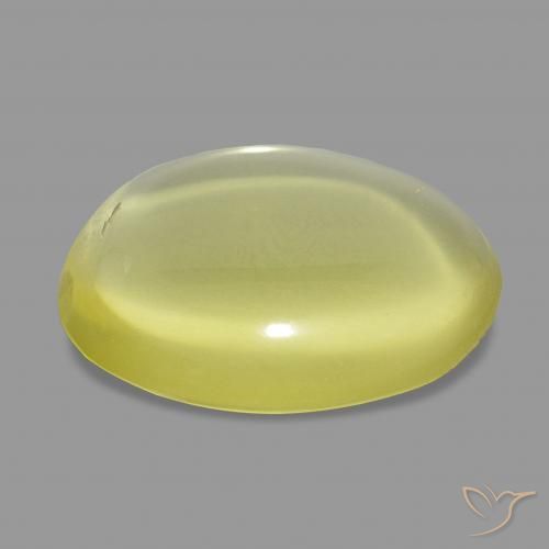 Quartz Gemstone in 18.9 x 14.1 mm Size for Sale, Quartz Stone in Light Yellow Color