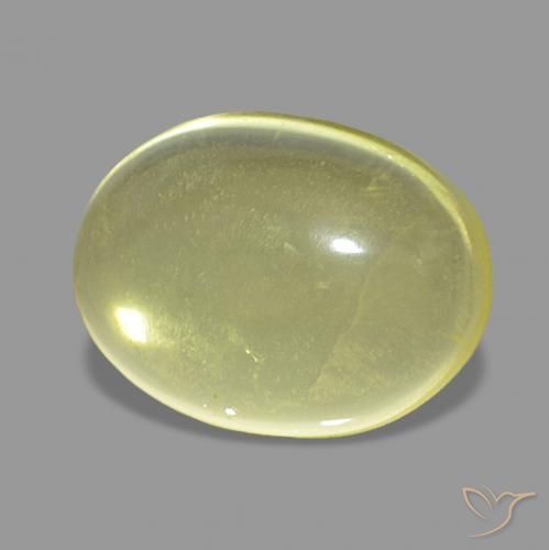 9.59 ct Yellow Quartz Stone, Natural Quartz in Oval Cabochon Shape for Sale