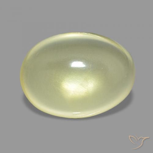 6.52 ct Yellow Quartz Gemstone, Quartz Gem in Oval Cabochon Shape for Sale.
