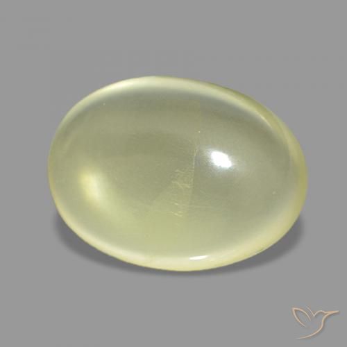6.52 ct Yellow Quartz Stone, Natural Quartz in Oval Cabochon Shape for Sale