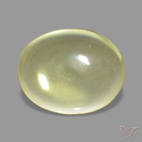 4.91ct Light Pineapple Yellow Quartz, Oval, Transparent
