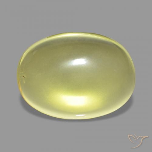 12.70 ct Yellow Quartz Gemstone, Quartz Gem in Oval Cabochon Shape for Sale.