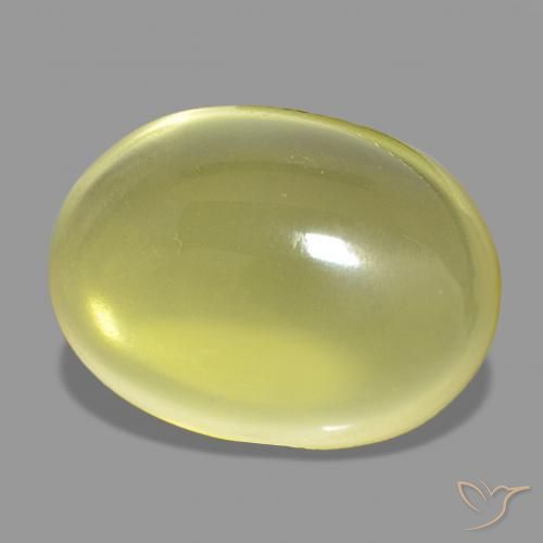 19.24 ct Yellow Quartz Stone, Natural Quartz in Oval Cabochon Shape for Sale