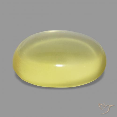 Quartz Gemstone in 22 x 16.4 mm Size for Sale, Quartz Stone in Light Pineapple Yellow Color
