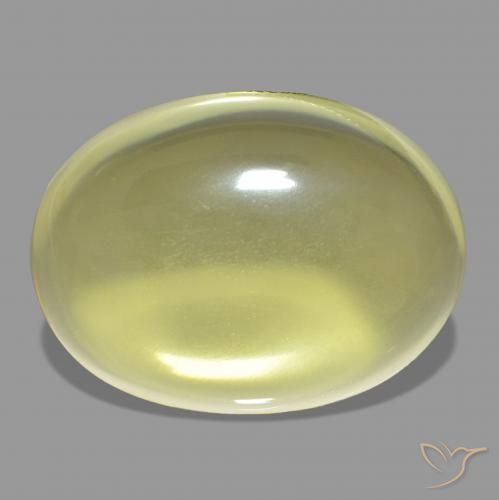 43.75ct Light Yellow Quartz, Oval, Transparent