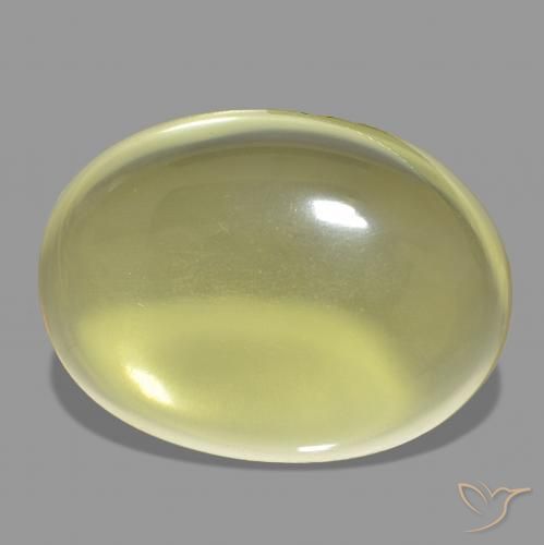 43.75 ct Yellow Quartz Stone, Natural Quartz in Oval Cabochon Shape for Sale