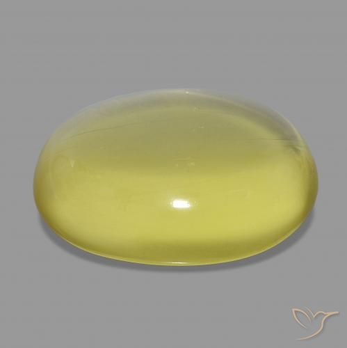 Quartz Gemstone in 31 x 24.9 mm Size for Sale, Quartz Stone in Medium Yellow Color