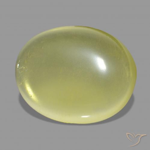 35.67 ct Yellow Quartz Stone, Natural Quartz in Oval Cabochon Shape for Sale