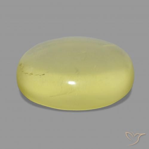 Quartz Gemstone in 26.3 x 21.2 mm Size for Sale, Quartz Stone in Pineapple Yellow Color