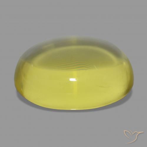 Quartz Gemstone in 29.1 x 22.3 mm Size for Sale, Quartz Stone in Medium Yellow Color