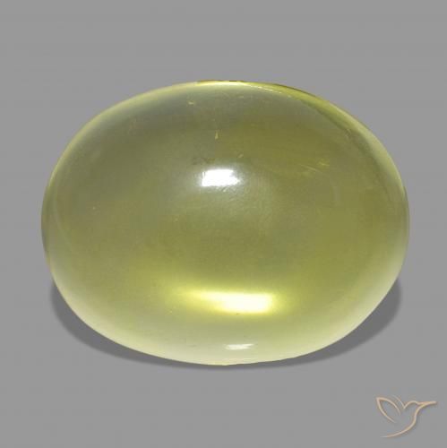 33.80ct Pineapple Yellow Quartz, Oval, Transparent
