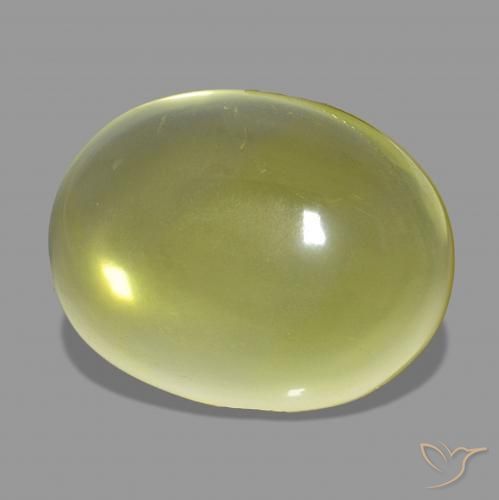 33.80 ct Yellow Quartz Stone, Natural Quartz in Oval Cabochon Shape for Sale