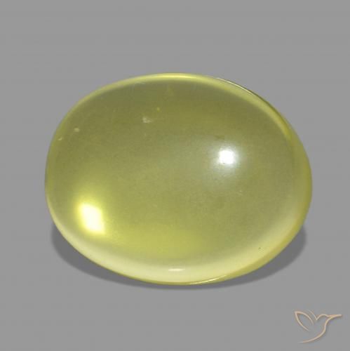 15.07 ct Yellow Quartz Stone, Natural Quartz in Oval Cabochon Shape for Sale