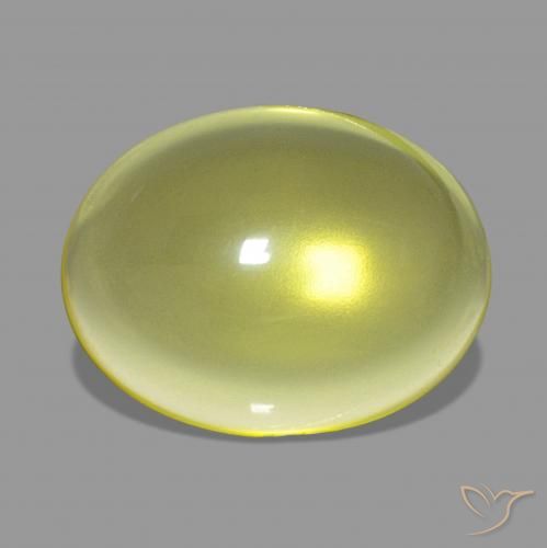 14.58ct Medium Yellow Quartz, Oval, Transparent