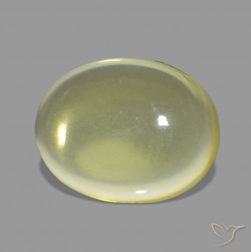 11.54 ct Yellow Quartz Stone, Natural Quartz in Oval Cabochon Shape for Sale