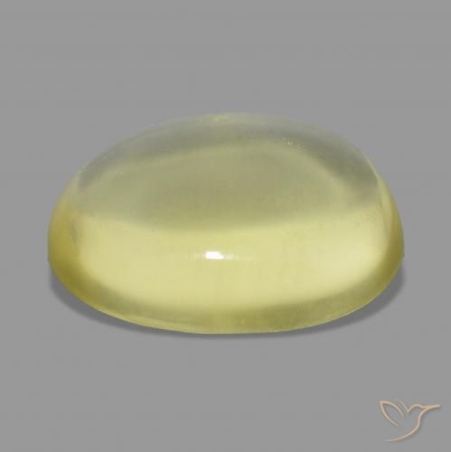 Quartz Gemstone in 18.2 x 14.2 mm Size for Sale, Quartz Stone in Light Pineapple Yellow Color
