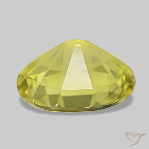 Quartz Gemstone in 14 x 12 mm (calibrated) Size for Sale, Quartz Stone in Light Yellow Color