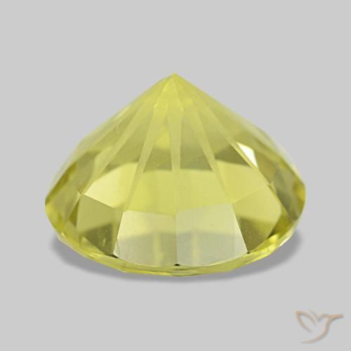 Quartz Gemstone in 10 mm (calibrated) Size for Sale, Quartz Stone in Medium Yellow Color