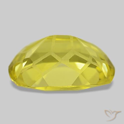 Quartz Gemstone in 18 x 13 mm (calibrated) Size for Sale, Quartz Stone in Medium Light-Yellow Color