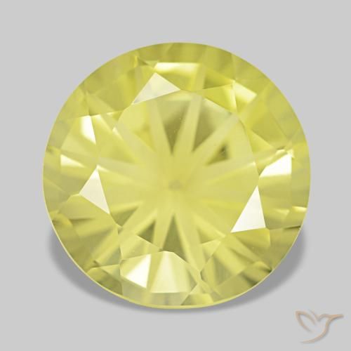 4.38ct Yellow Quartz, Round, VVS