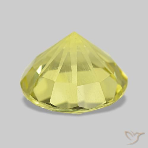 Quartz Gemstone in 10 mm (calibrated) Size for Sale, Quartz Stone in Medium Yellow Color