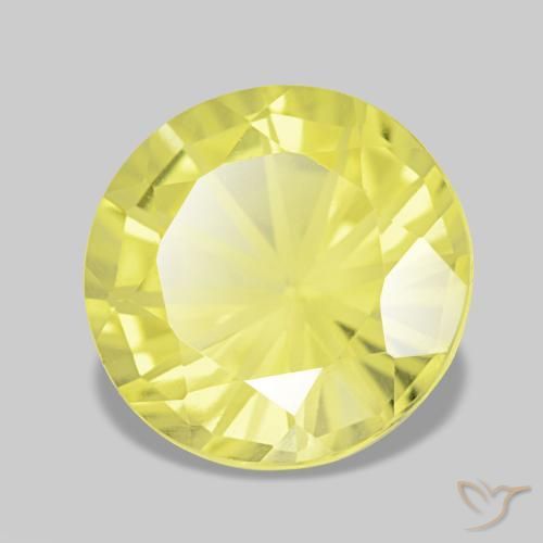 2.79 ct Yellow Quartz Stone, Natural Quartz in Diamond-Cut Shape for Sale