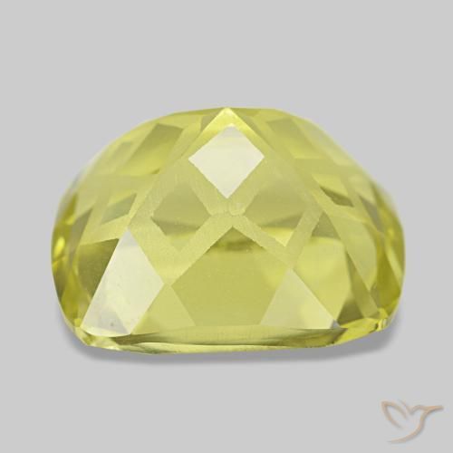 Quartz Gemstone in 11.2 x 9.8 mm Size for Sale, Quartz Stone in Light Yellow Color