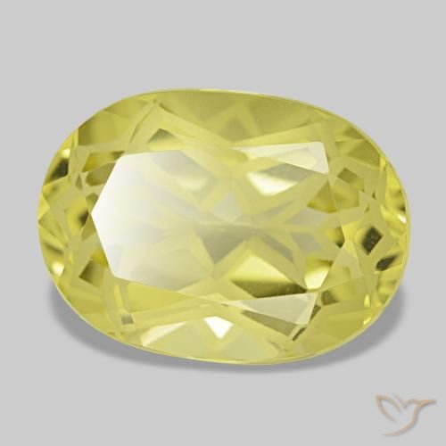 5.32 ct Yellow Quartz Stone, Natural Quartz in Cushion-Cut Shape for Sale