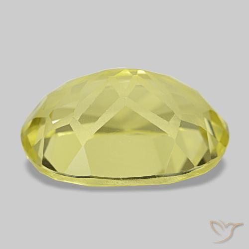 Quartz Gemstone in 13.4 x 9.7 mm Size for Sale, Quartz Stone in Light Pineapple Yellow Color