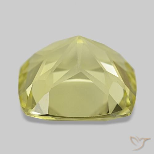 Quartz Gemstone in 11 x 11 mm (calibrated) Size for Sale, Quartz Stone in Light Pineapple Yellow Color