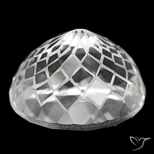 Quartz Gemstone in 25.7 x 21.9 mm Size for Sale, Quartz Stone in Clear White Color