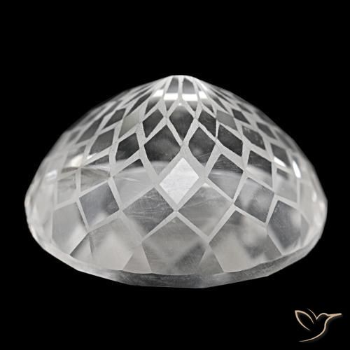 Quartz Gemstone in 26.8 x 24.2 mm Size for Sale, Quartz Stone in Clear White Color